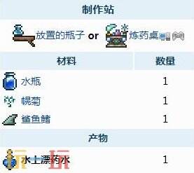 泰拉瑞亚移动增益类药剂怎么做 泰拉瑞亚移动增益类药水合成表